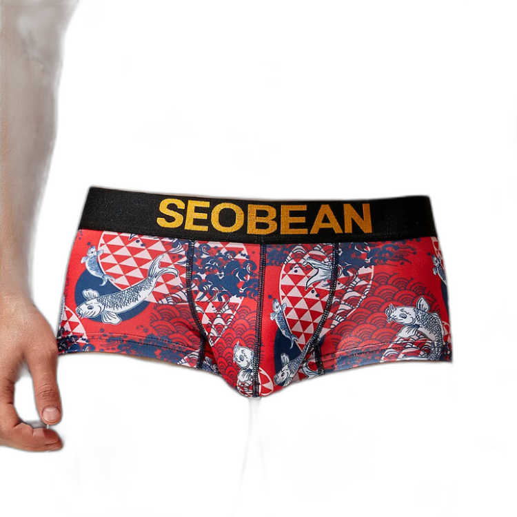 SEOBEAN Festive Fish Boxer Briefs