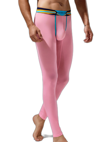 Men's Sexy Sport Long Johns With Large Pouch
