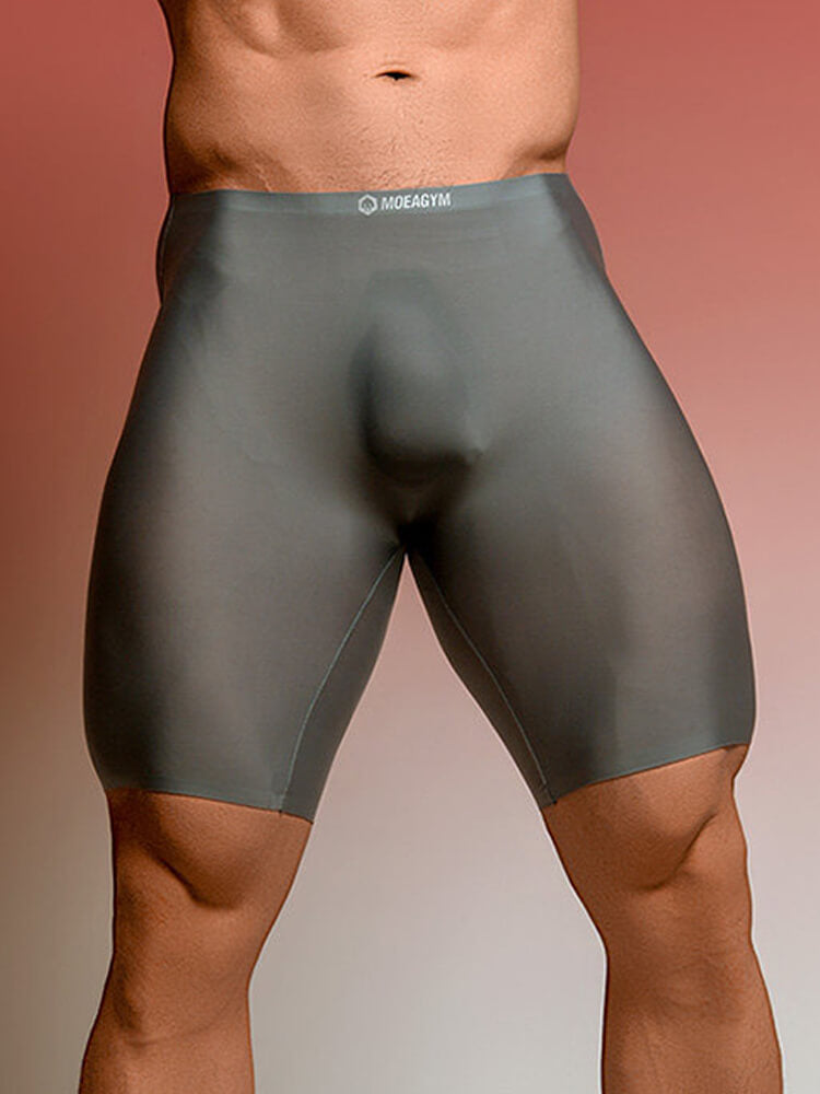 Men's Thin Seamless Quick-Drying Running Boxer Briefs