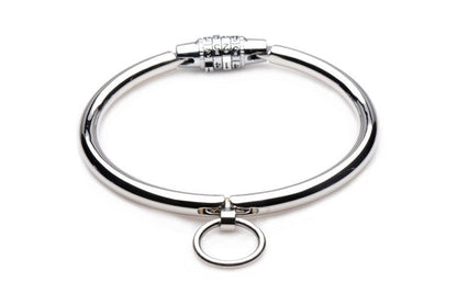 Stainless Steel Combination Lock Slave Collar