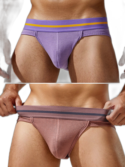 Sexy Spliced Color Briefs For Men
