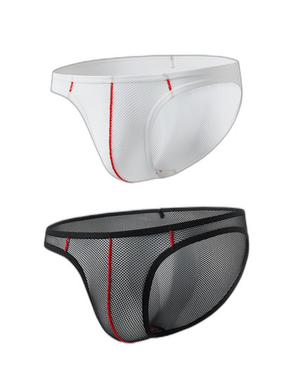 2 Pack Men’s See-through Mesh Bikini