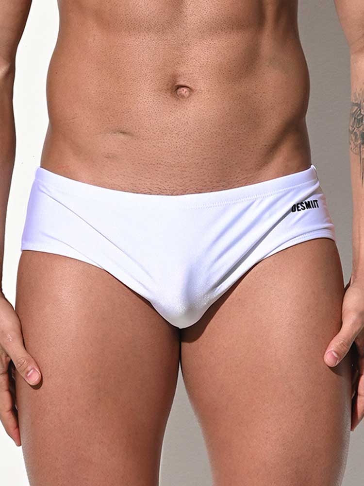 Men's Sexy Low Rise Solid Color Swim Briefs