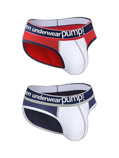2 Pack Mesh Large Pouch Sports Briefs