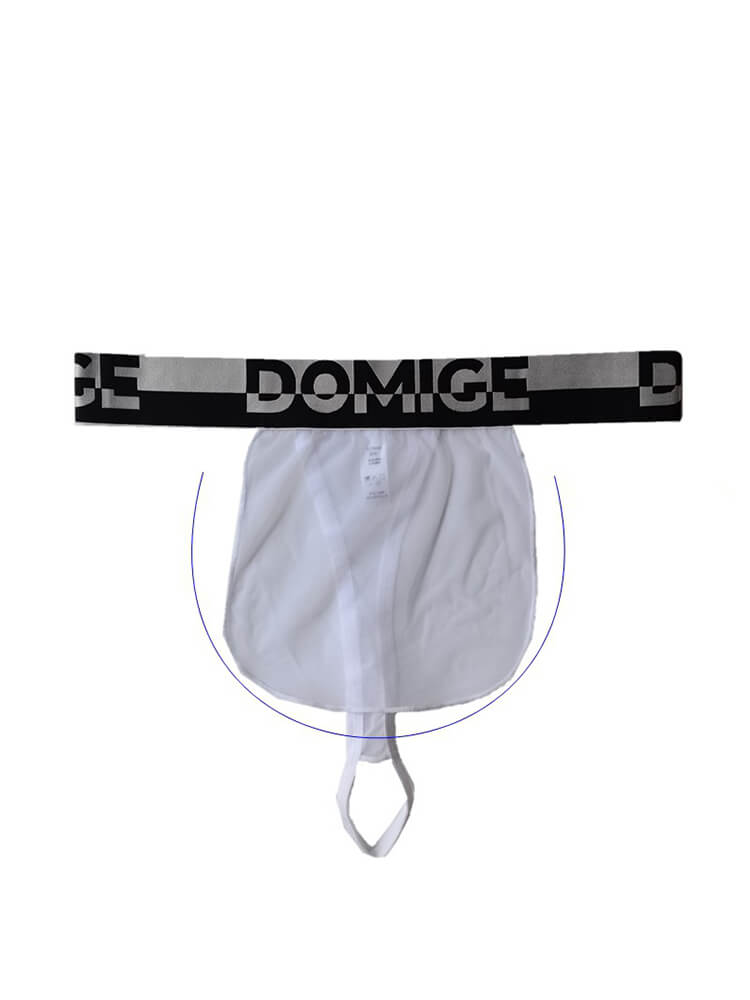 Men's Letters Belt Sexy Mesh Thong