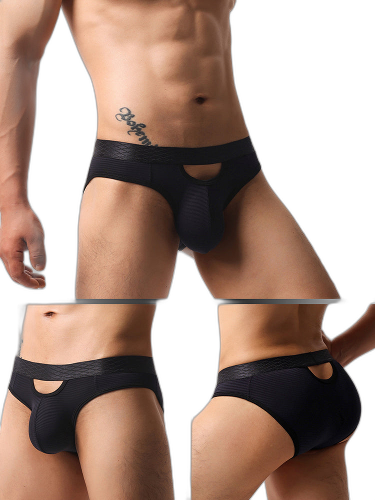 4 Pack Men's Sexy Striped Design Day-Long Comfort Soft-Touch Waistband Bikini