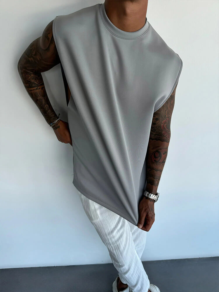 Men's Casual Sleeveless Vest Trousers Sports Suit
