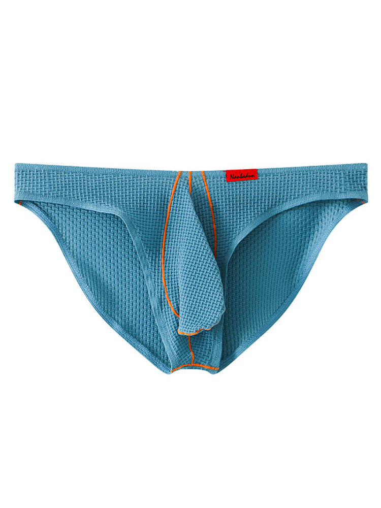 3 Pack Men's Ice Silk High-Elastic Breathable Briefs for Sports