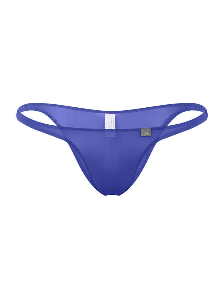 Men's Sexy Low-Rise Semi-Covering Sheer Briefs
