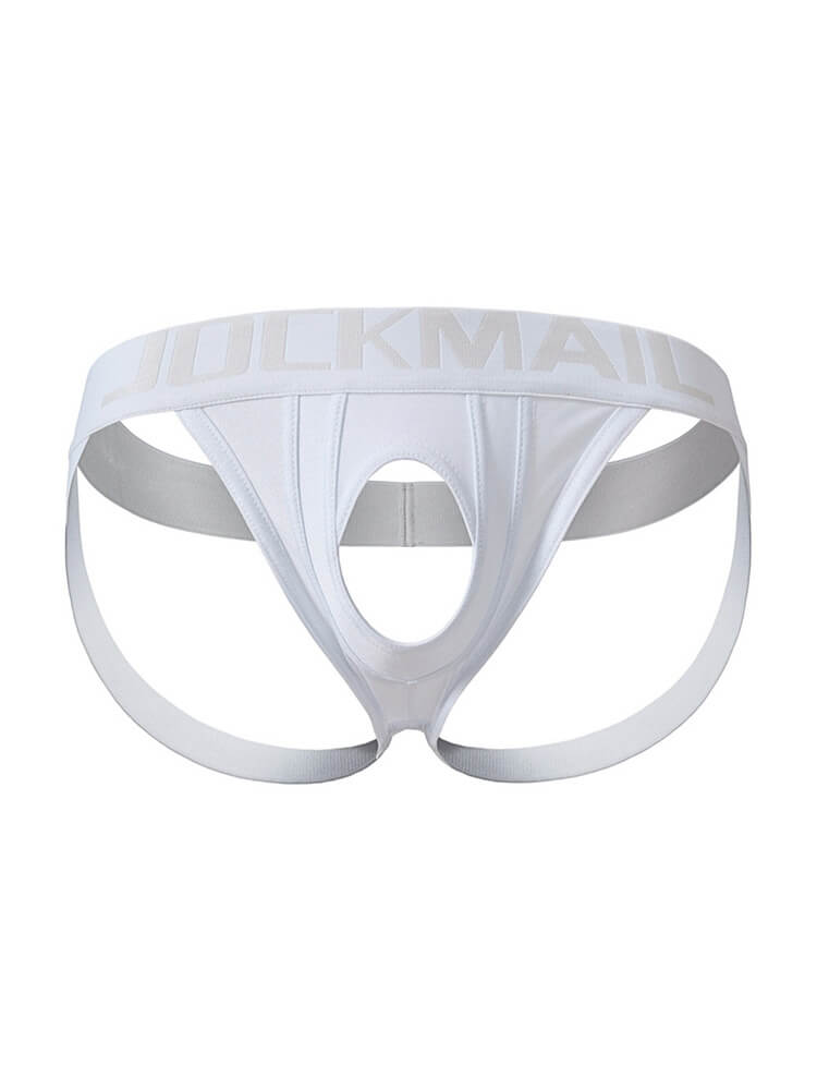 Men's Low Waist Sexy Double Thong With Hole Thongs