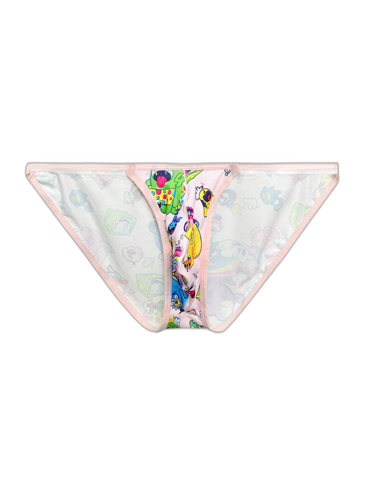 2 Pack Men's Trendy Printed Cartoon Comfortable and Breathable Bikini