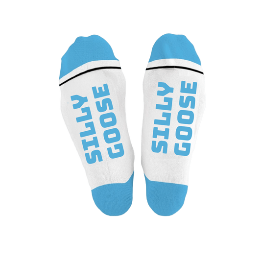 SILLY GOOSE Cotton Crew Socks Mid-length