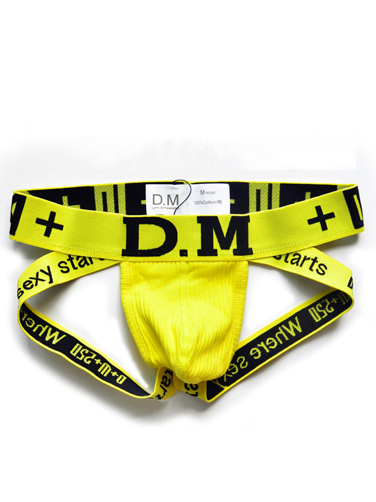 D.M Men's Low-Rise Cotton Comfortable Sexy Jockstrap
