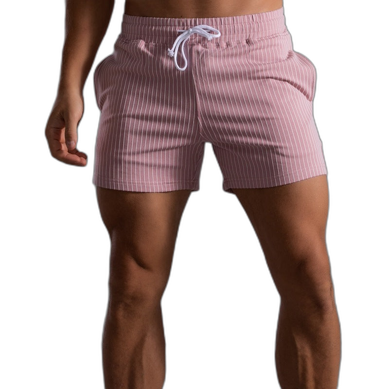 Striped Cotton Shorts