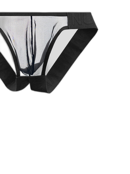 2 Pack Men's Sheer No-Waistband Jockstrap with Textured Pattern