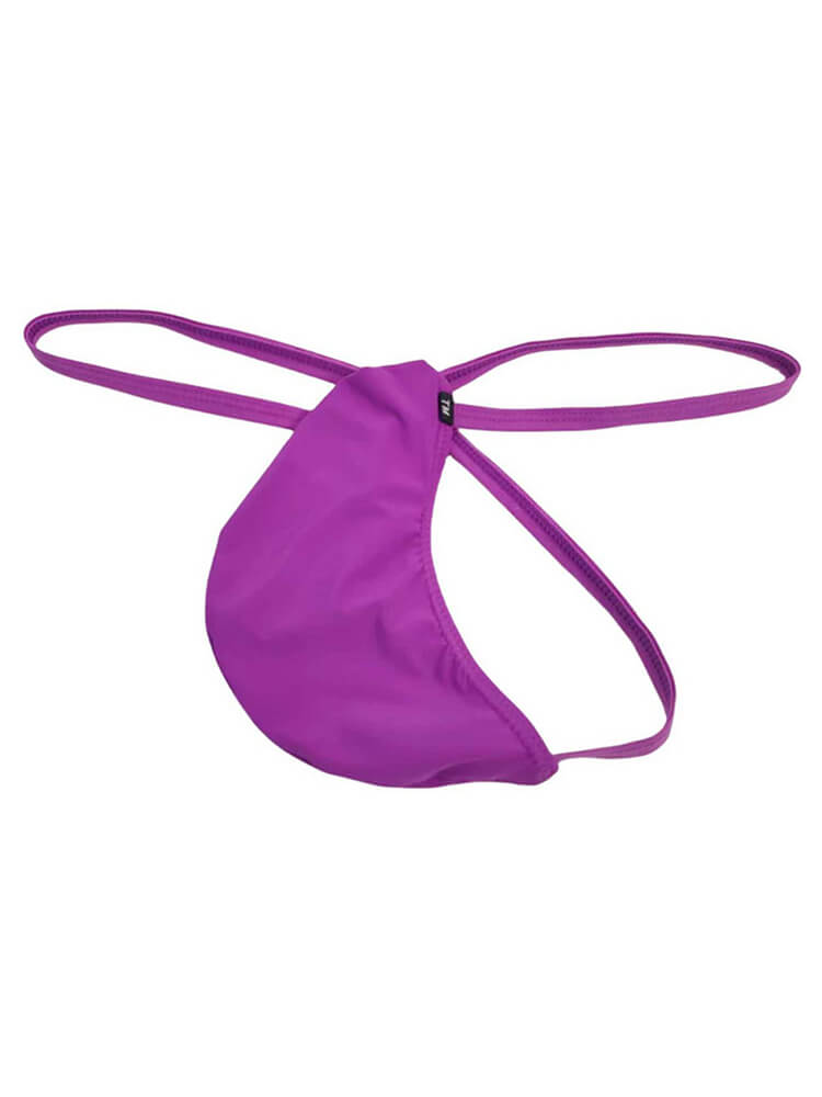 Men's Elastic U-Convex Pouch Thin Strap Thong