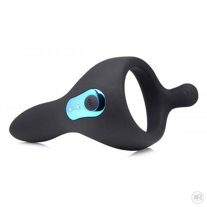Power Taint 7X Silicone Cock and Ball Ring with Remote