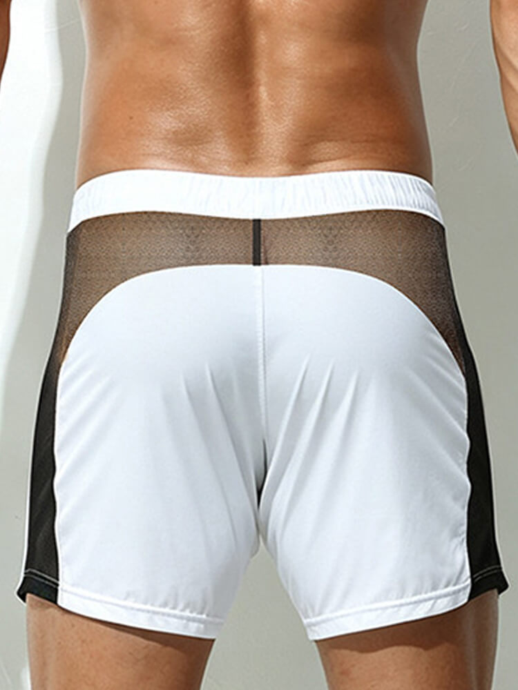 Men's Mesh Quick-Dry Breathable Drawstring Shorts