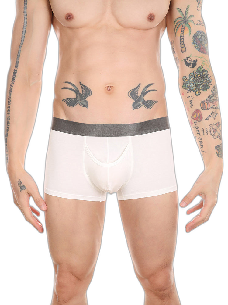 Men’s Dual Ball Pouch Trunks With Fly Front