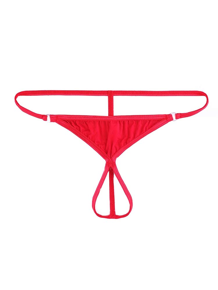 Men's Erotic Breathable Transparent Thong Briefs