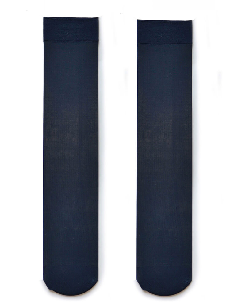 D.M Men's Vertical Striped Sheer Thin Socks