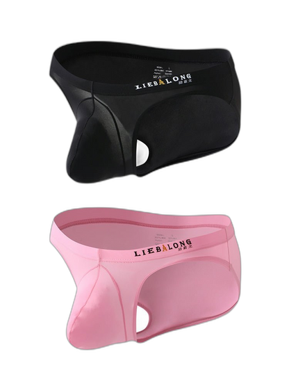 2 Pack Men's Contoured Pouch Lightweight Briefs