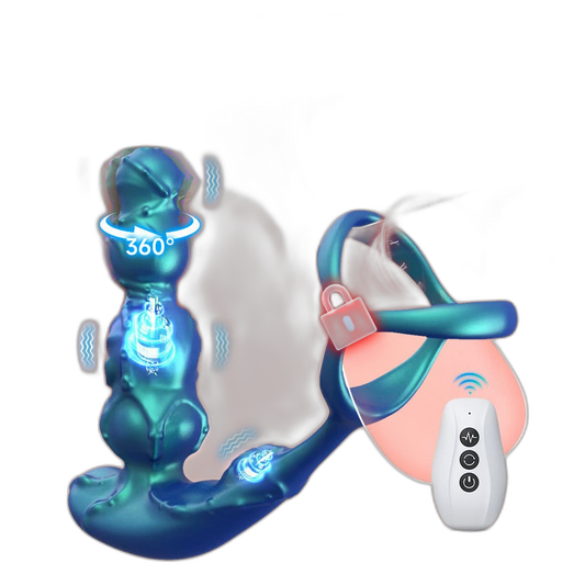 Nero - Rotating Prostate Massage with Cock Ring - Remote Control Toy