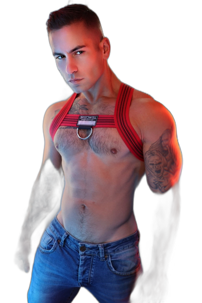 Breedwell Cumdump Bulldog Harness Red