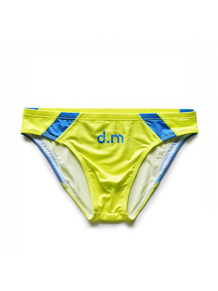 Men's Color-Block Low-Rise Quick-Dry Athletic Briefs
