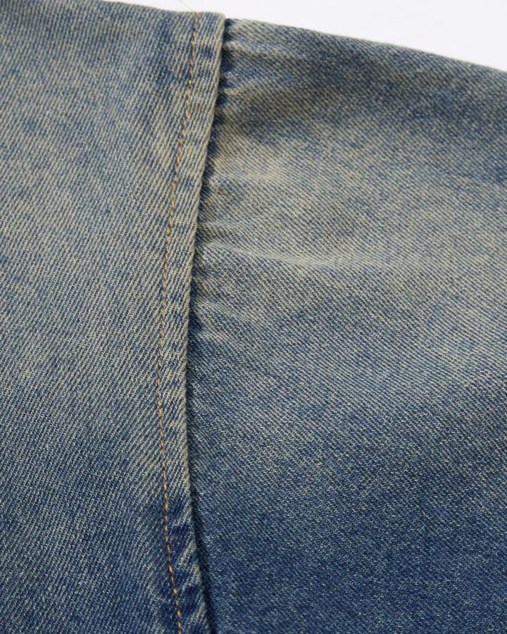 KIIKIO American Vintage-Style Gradient Washed Sweatshirt