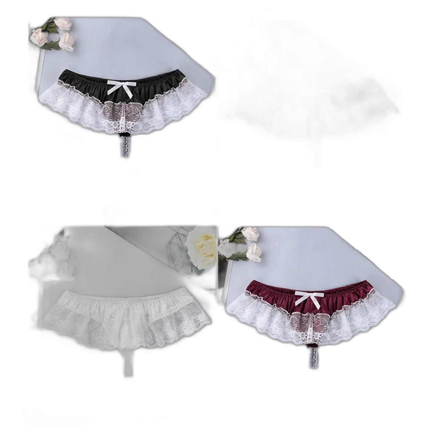 Bow & Lace Sissy Panties