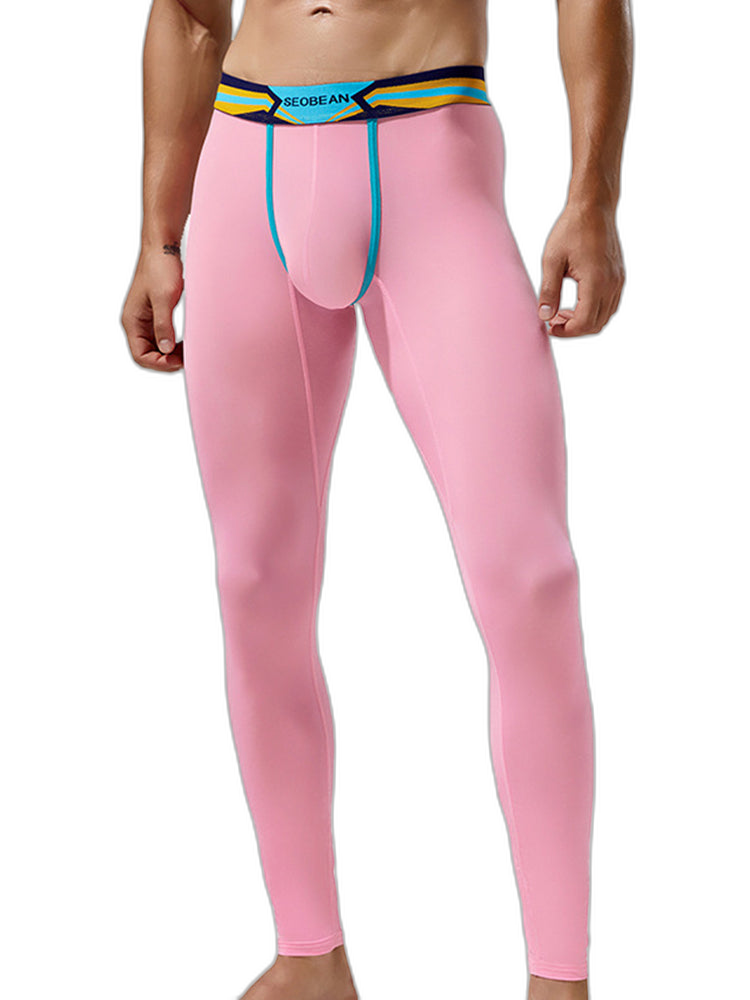 Men's Sexy Sport Long Johns With Large Pouch
