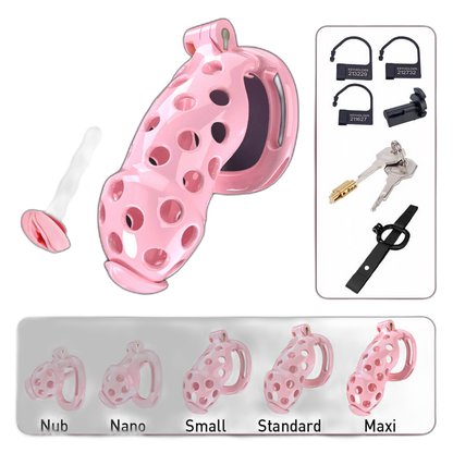 Ensnare - Cock Cage With Belt - 5 Colors & Sizes