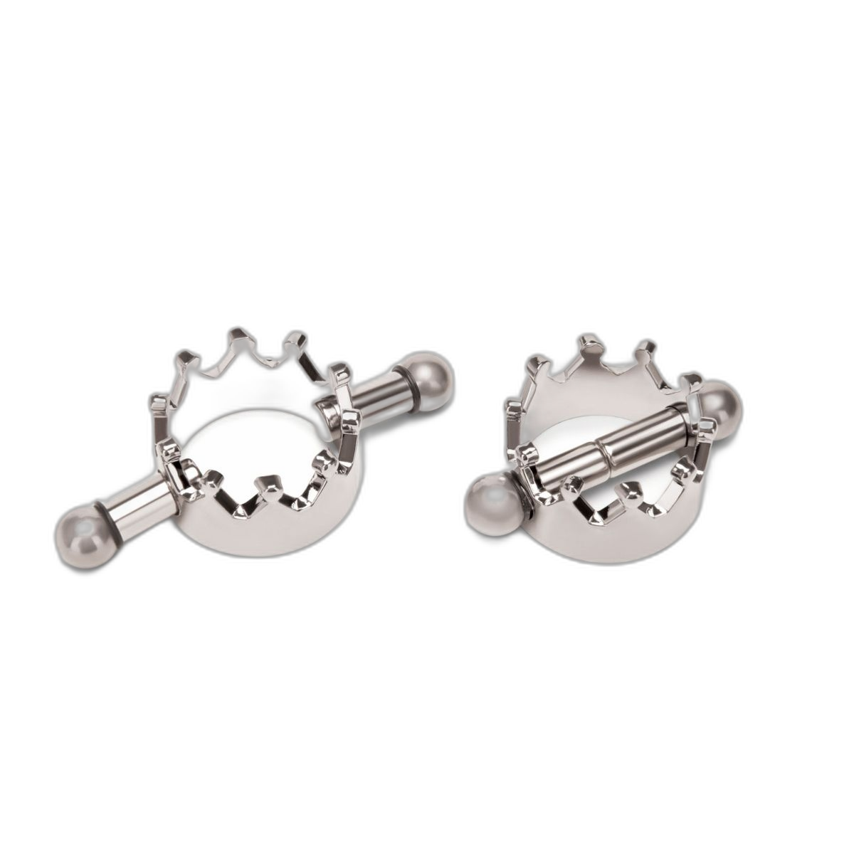 Prowler RED Magnetic Nipple Crown Clamps 2 Piece Set Silver