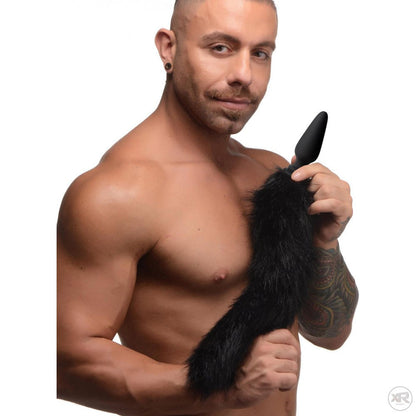Large Anal Plug with Interchangeable Fox Tail