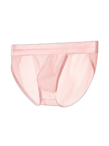 2 Pack Men's Ultra-Soft Ice Silk Quick-Dry Smooth Cooling Briefs