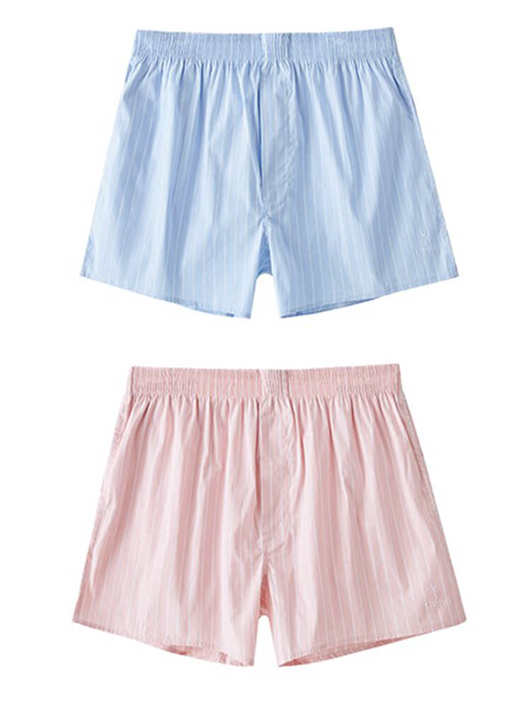 Men's Casual Side Pockets Striped Athletic Shorts