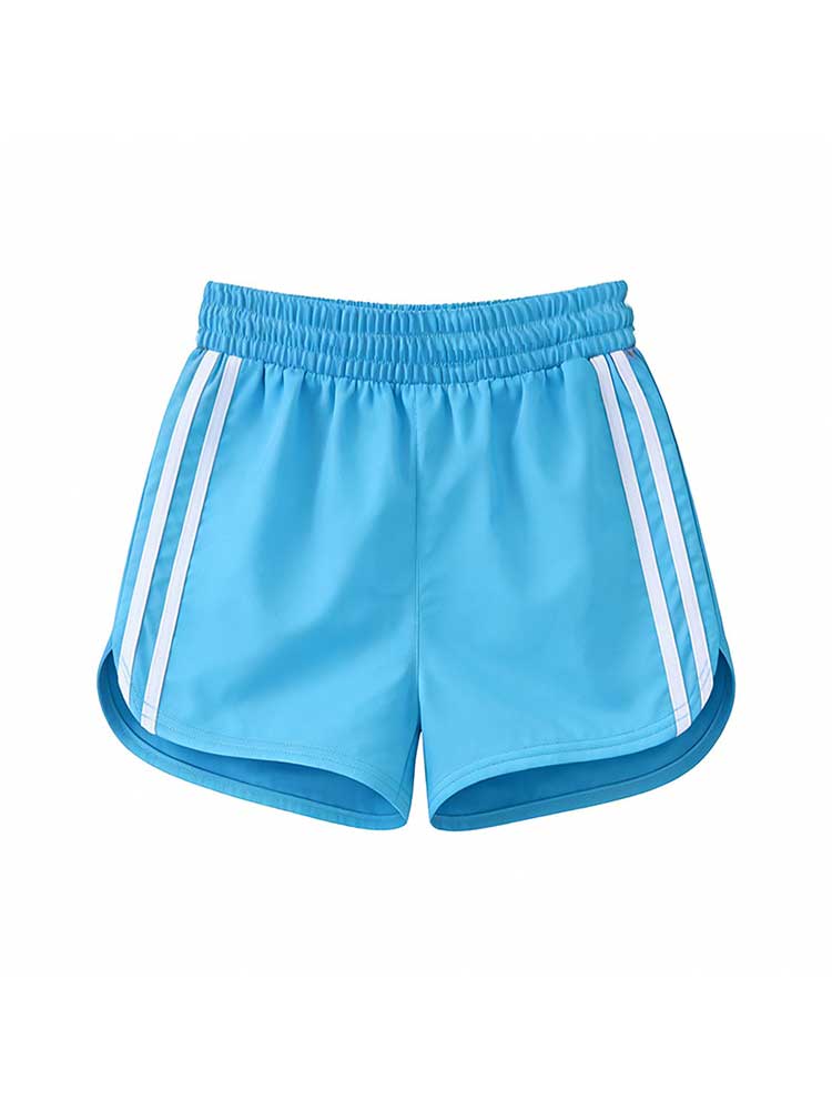 Men's Striped Casual Straight-Leg Board Shorts
