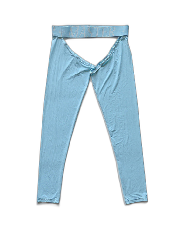 Men's Low-Waist Sexy Hollow Silk-Smooth Semi-Transparent Thermal Pants