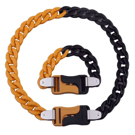 Acrylic Chain Yellow/Black