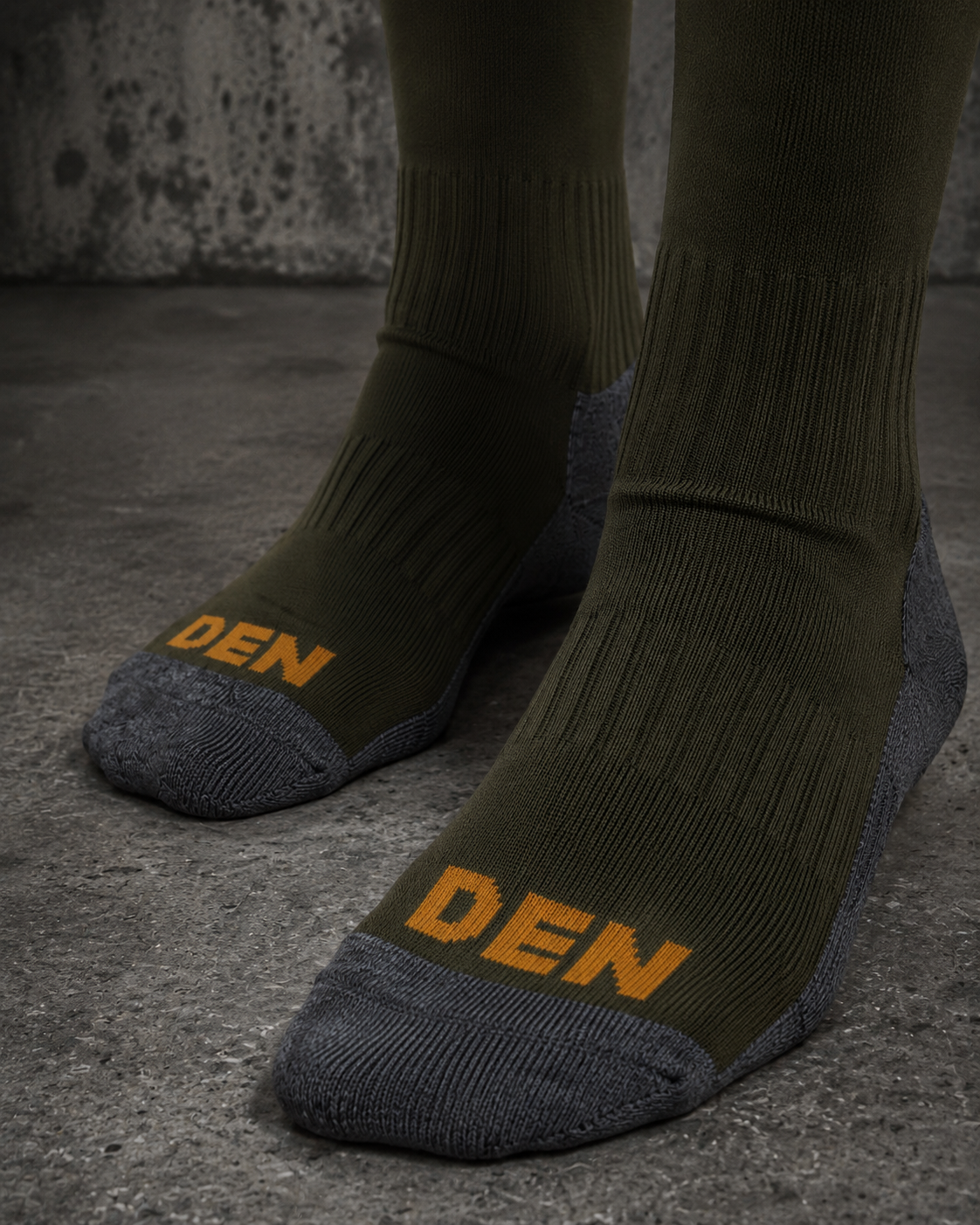 Knee Length Football Socks - Olive