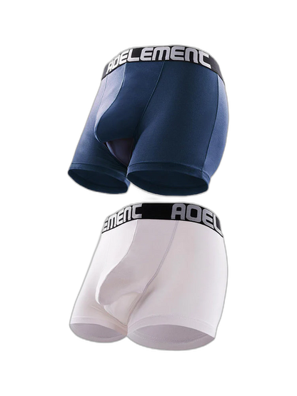 Aoelemen 2 Pack Modal Stretch Separate Pouch Boxer Briefs
