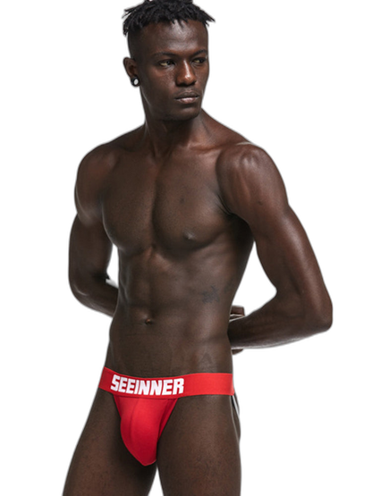 2 Pack Men's Cotton Stretch Jock Strap