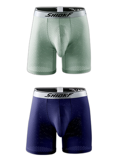 2 Pack Men’s Mesh Separate Pouch Boxers Briefs