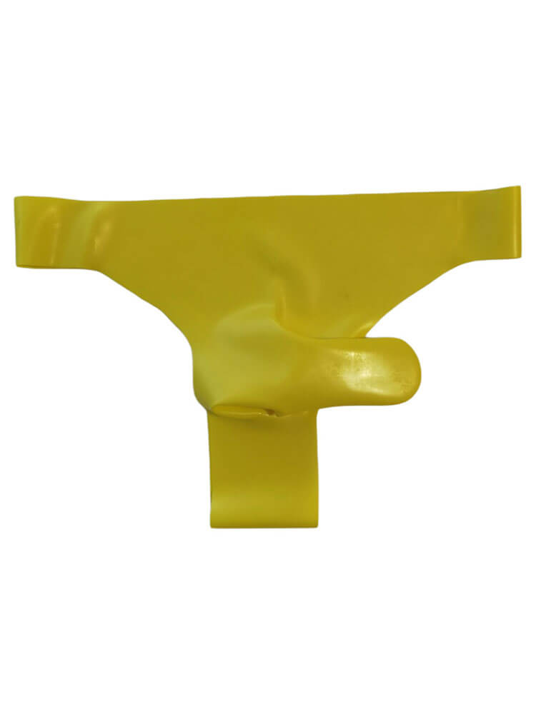 Men's Solid-Color Separate Pouch Latex Thong