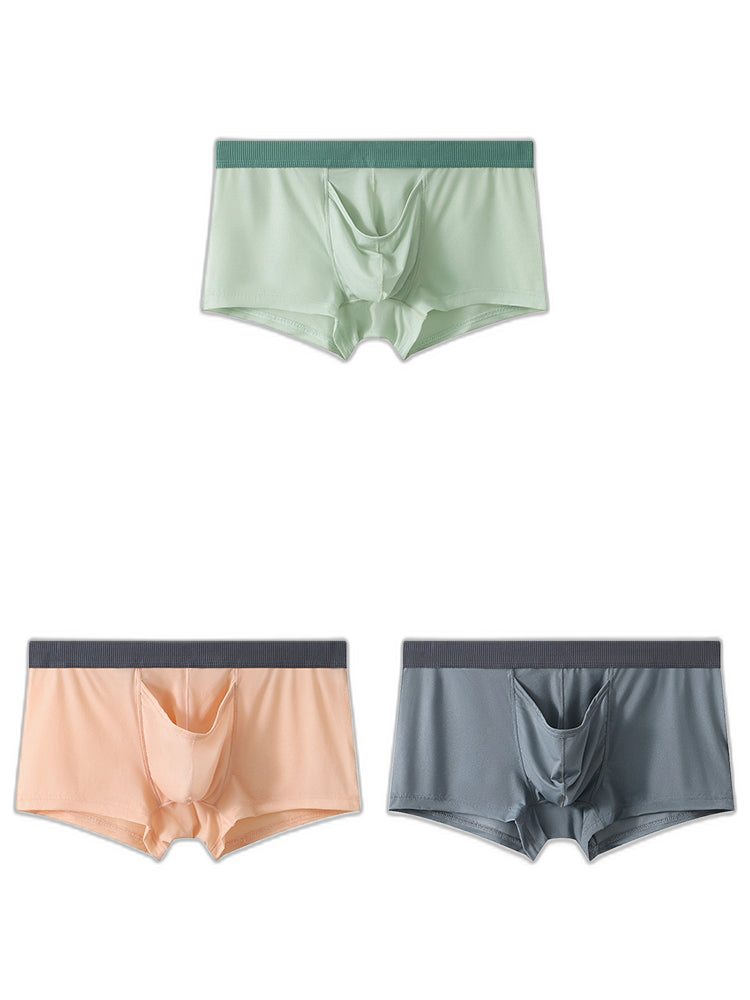 3 Pack Separate Pouch Trunks With Fly Front