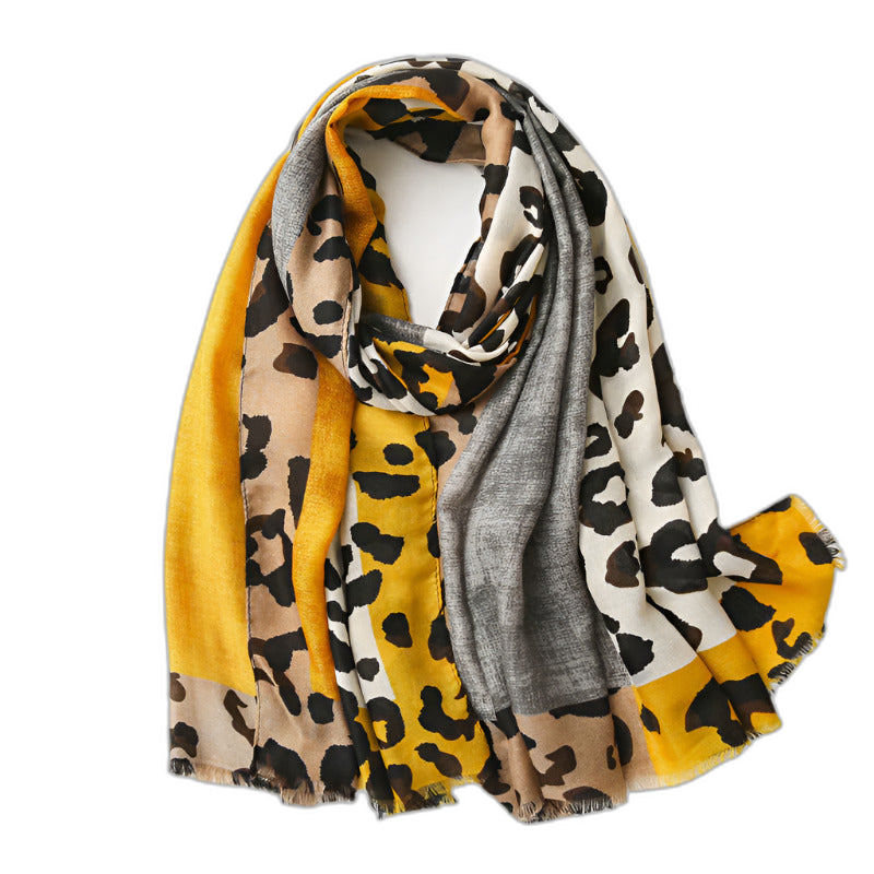 Leopard Pashmina Scarf
