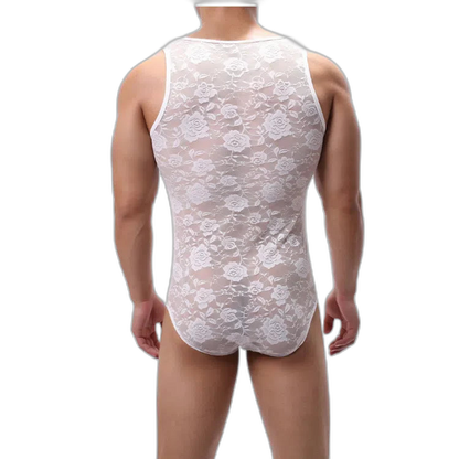Lace Flower One Piece Bodysuit