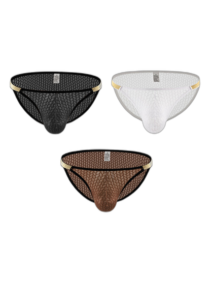 3 Pack Men's Sexy Low-Rise Hip-Lifting Briefs