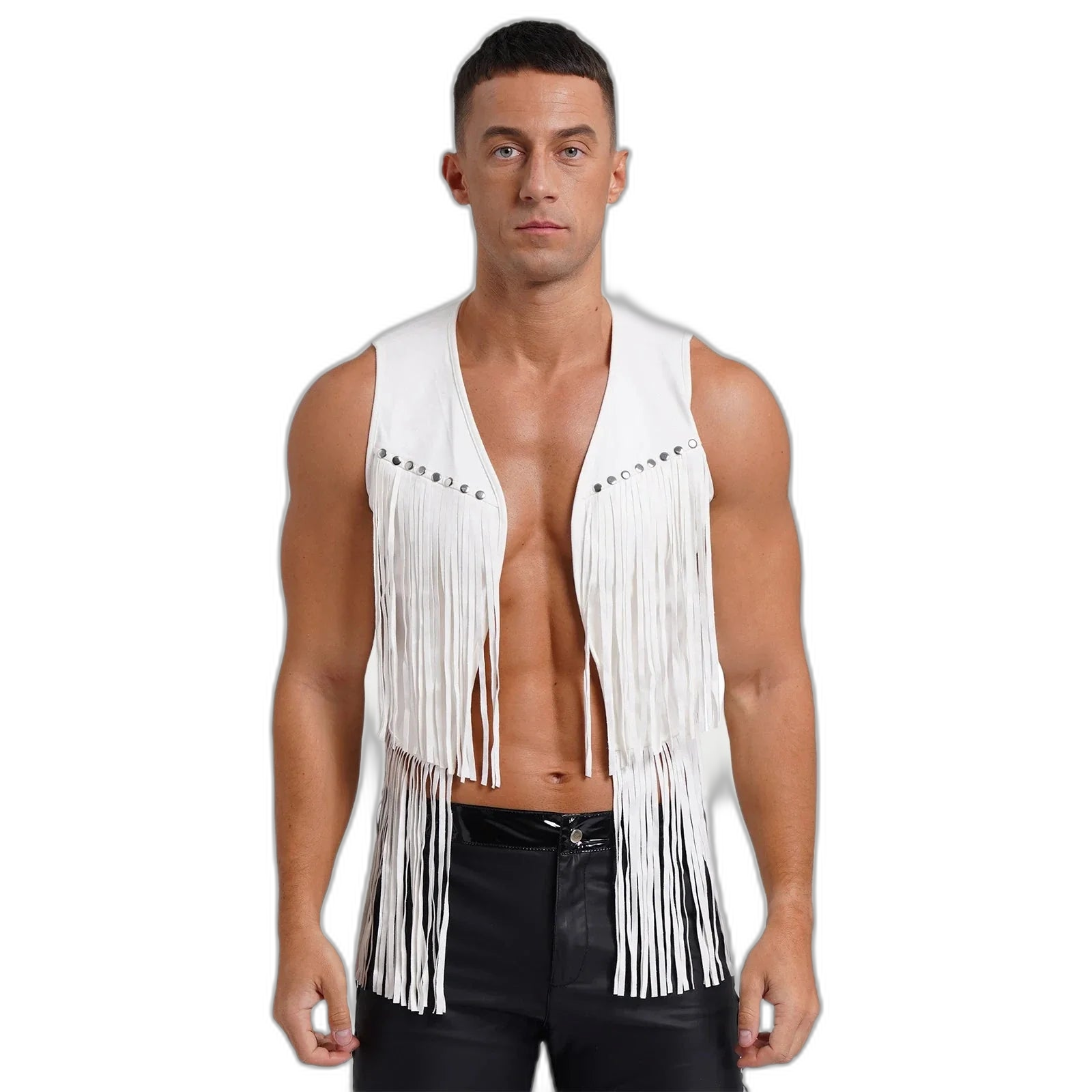 Suede Tassel Western Cowboy Vest